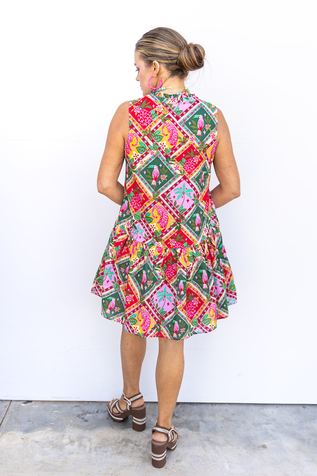 Rustic Rio Dress - Olive - Multi