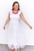 Beautiful Things Midi Dress - White