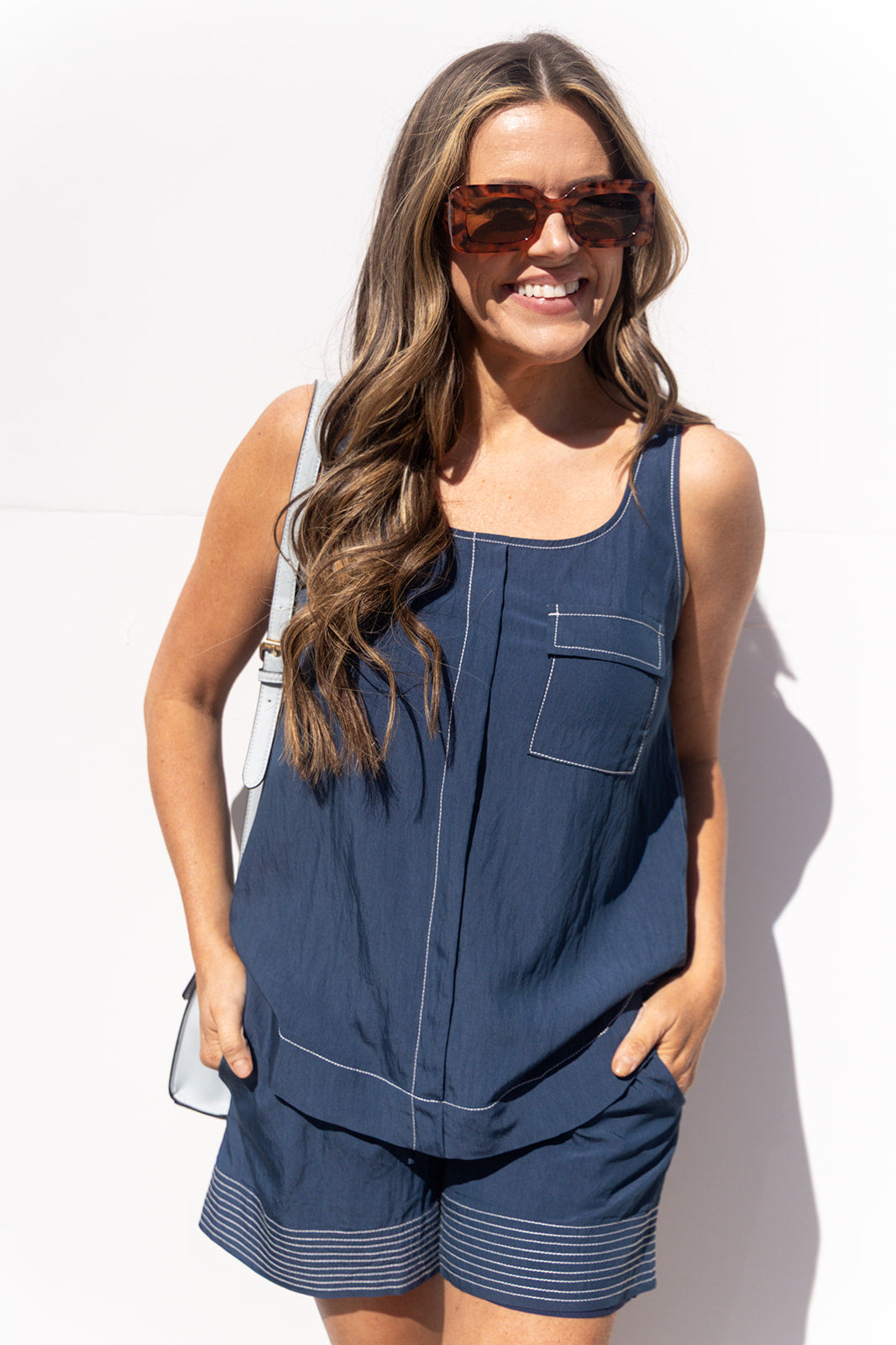 Bless The Broken Road Shorts - Navy
