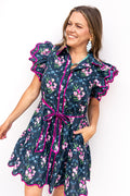 I've Got Baggage Mini Dress - Navy