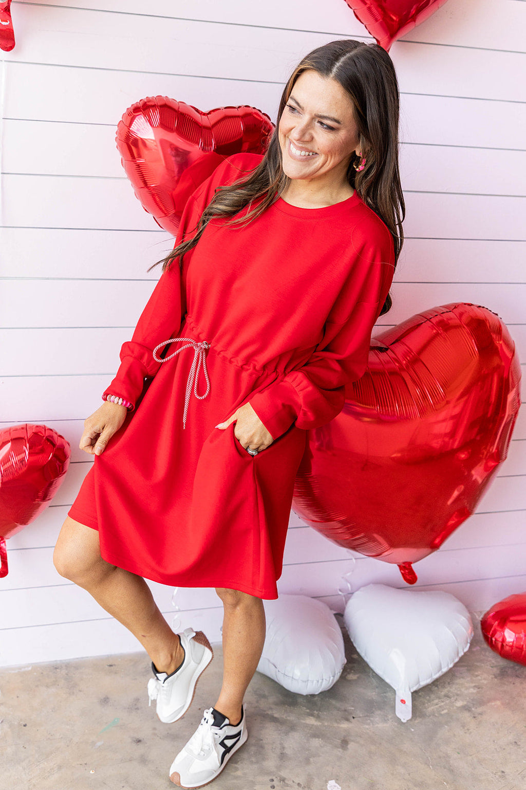 Cloud Comfort Dress - Red