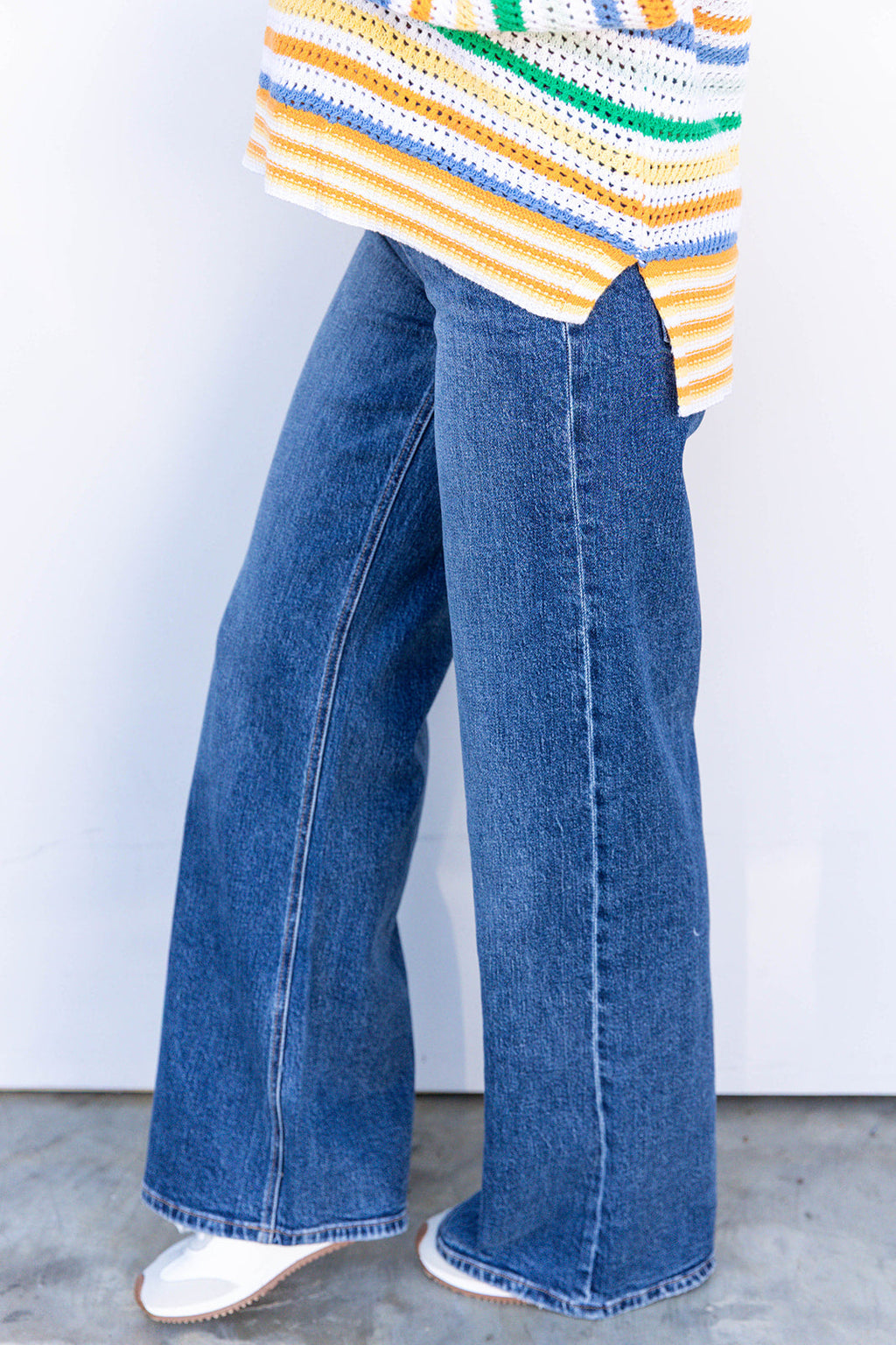 Nicest High Rise Wide Leg - Dark