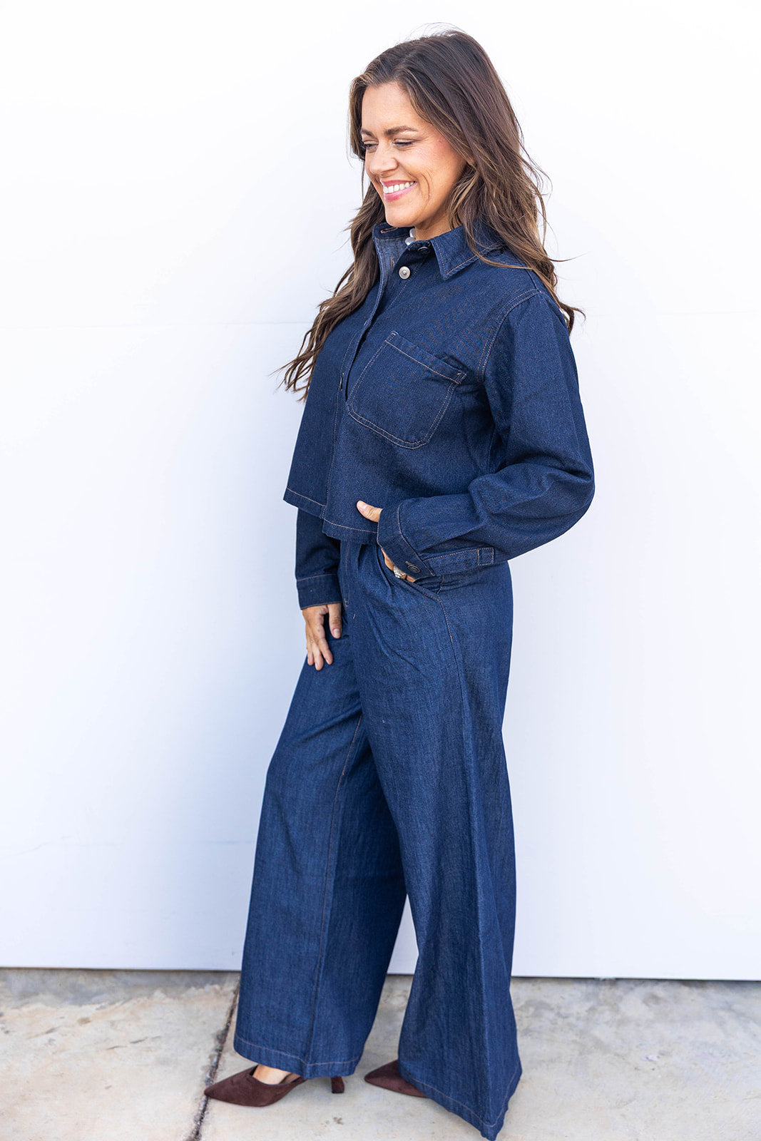 Just Jessi Denim Top