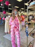 Pink Pajamas Pants Set