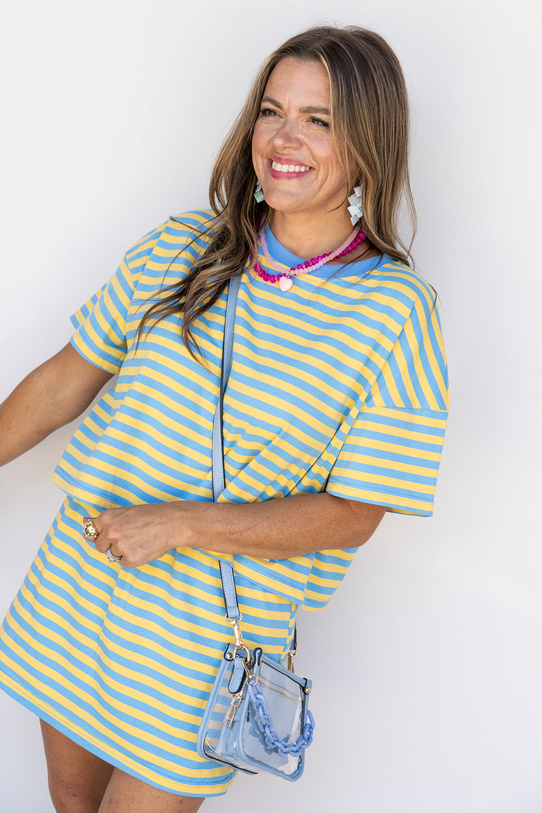 Sorbet Skort Set -Blue-Yellow  - PRE ORDER