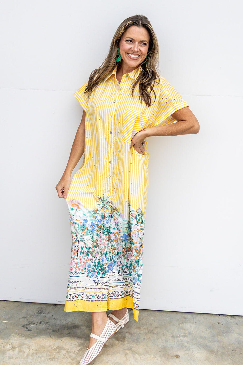 Take Me To The Met Midi Dress - Gold