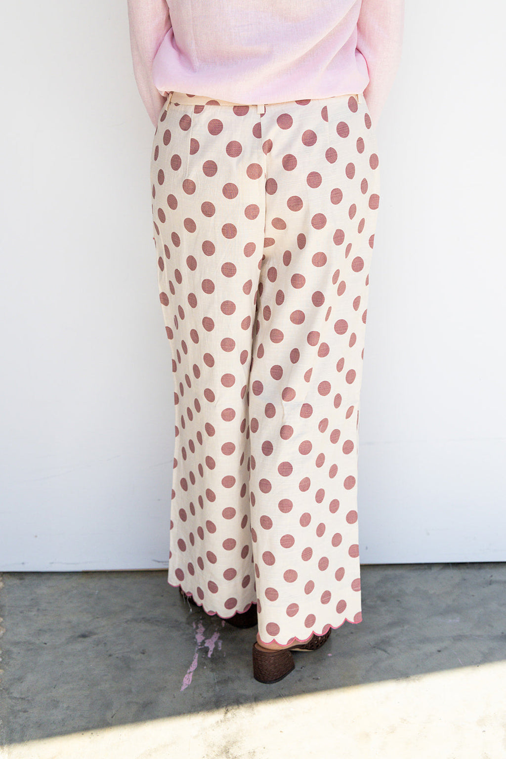 The Penelope Polka Pants - Pink